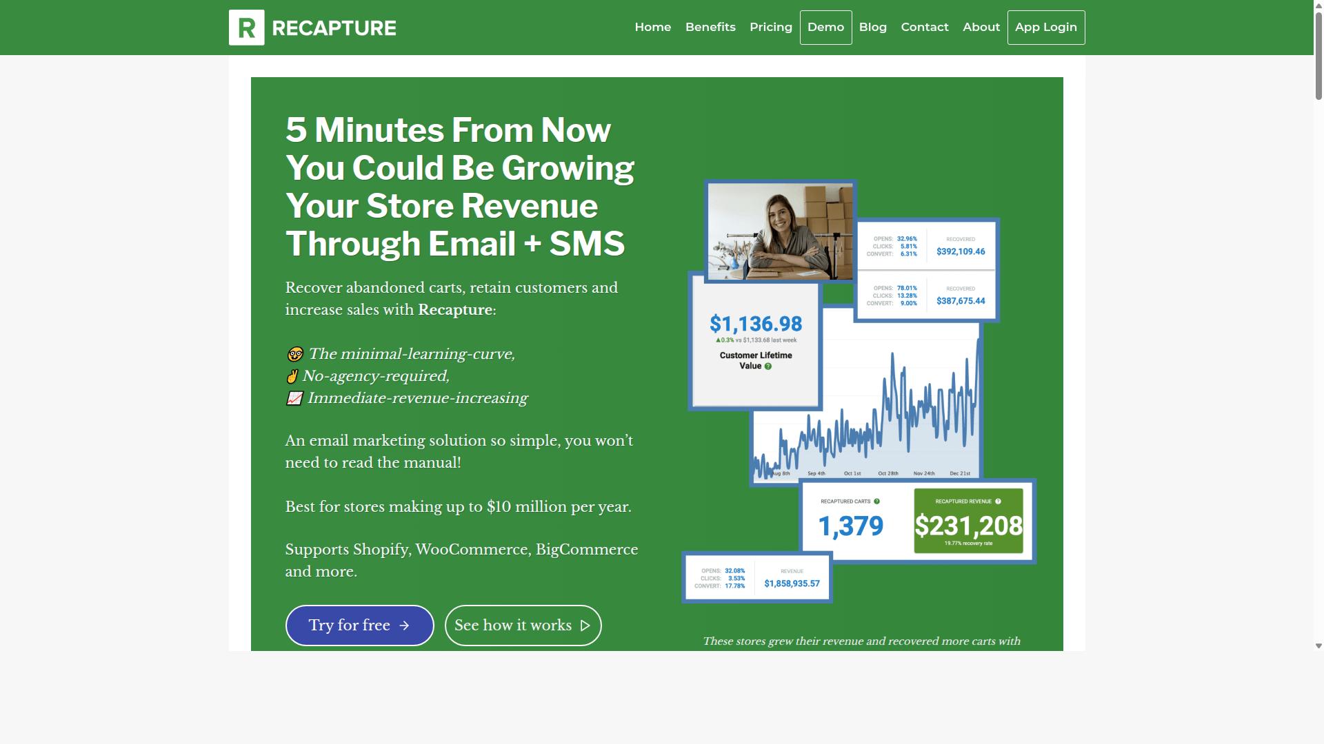 Recapture website